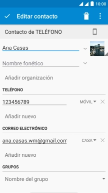 Pulsa el icono de menú.
