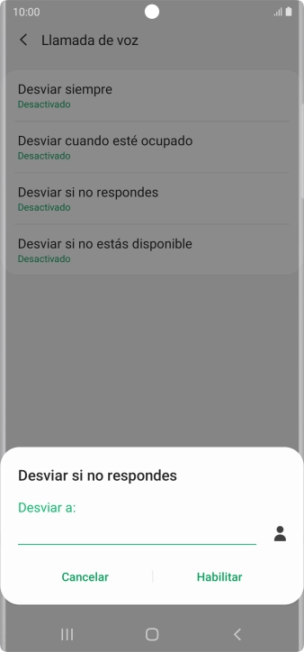 Introduce +34600132000 y pulsa Habilitar.