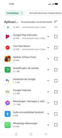 Pulsa la app deseada.