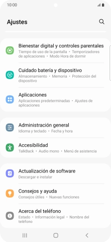 Pulsa Actualización de software.