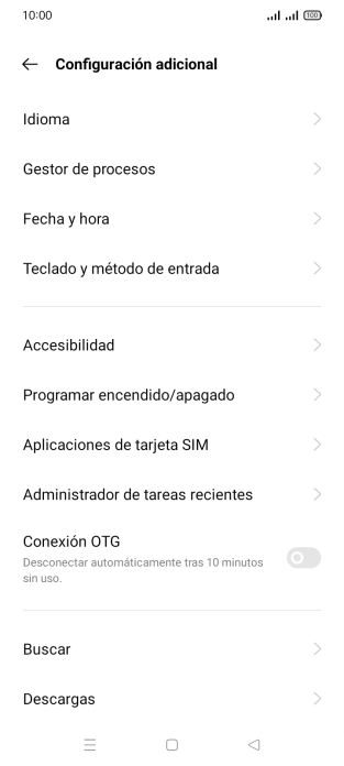 Pulsa Fecha y hora.