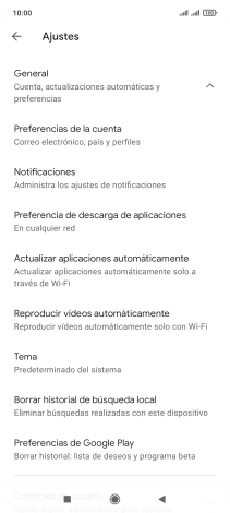 Pulsa Actualizar aplicaciones automáticamente.