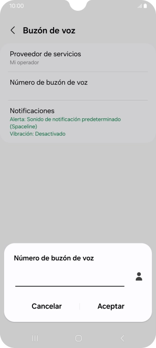 Introduce 22177 y pulsa Aceptar.