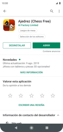 Pulsa DESINSTALAR.