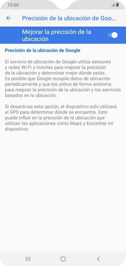 Pulsa el indicador junto a 