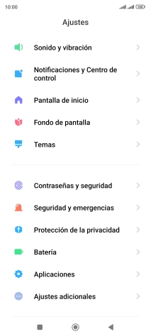 Pulsa Contraseñas y seguridad.