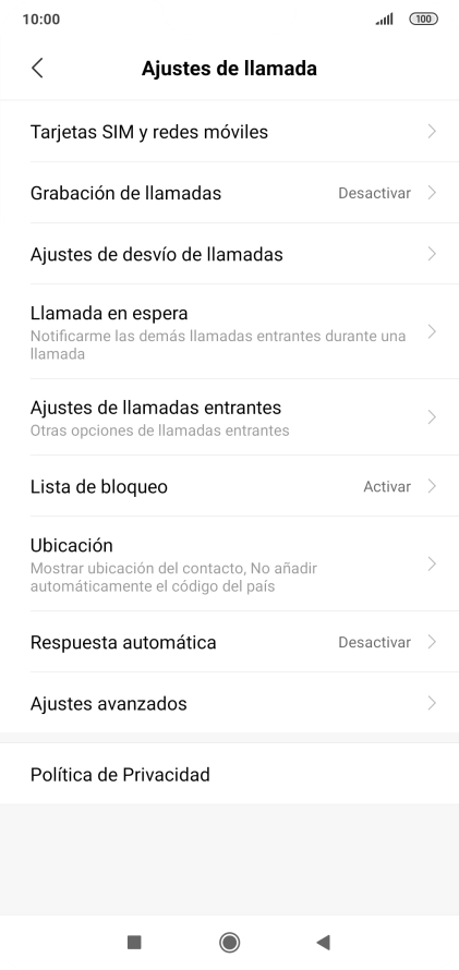 Pulsa Ajustes de desvío de llamadas.