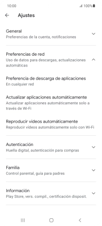 Pulsa Actualizar aplicaciones automáticamente.