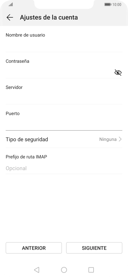 Pulsa Tipo de seguridad.