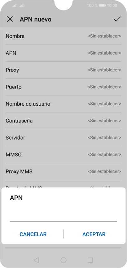 Introduce airtelwap.es y pulsa ACEPTAR.