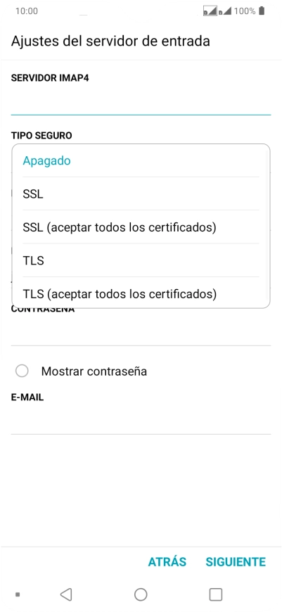 Pulsa Apagado para desactivar la función.