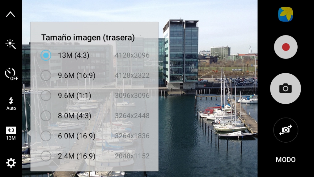 Pulsa la resolución deseada.