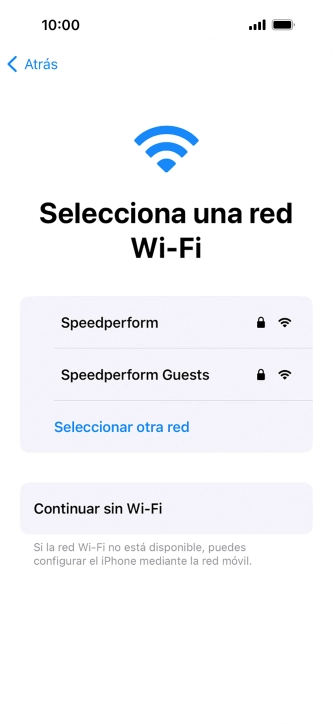 Pulsa la red wifi deseada.
