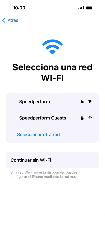 Pulsa la red wifi deseada.