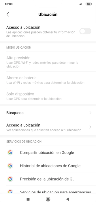 Pulsa el indicador junto a 