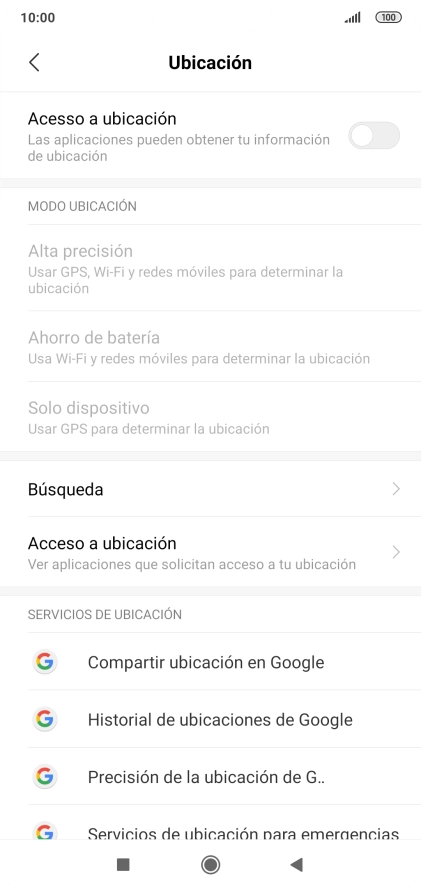 Pulsa el indicador junto a 