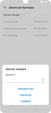 Pulsa DESHABILITAR.