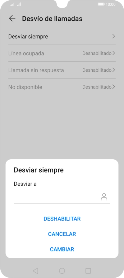 Pulsa DESHABILITAR.