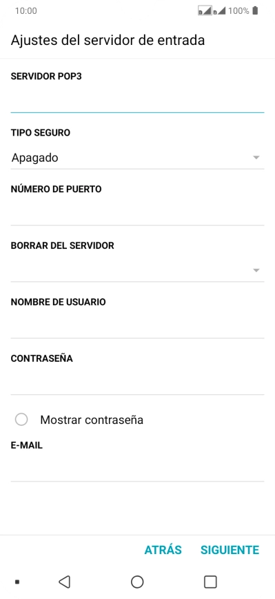 Pulsa la lista desplegable bajo 