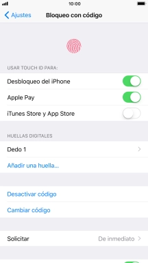 Pulsa el indicador junto a 