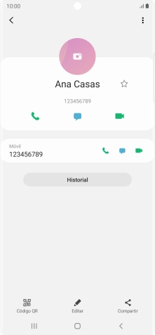 Pulsa la tecla de inicio para terminar y regresar a la pantalla de inicio.
