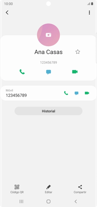 Pulsa la tecla de inicio para terminar y regresar a la pantalla de inicio.