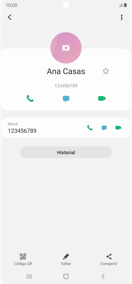 Pulsa la tecla de inicio para terminar y regresar a la pantalla de inicio.