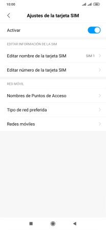 Pulsa Tipo de red preferida.
