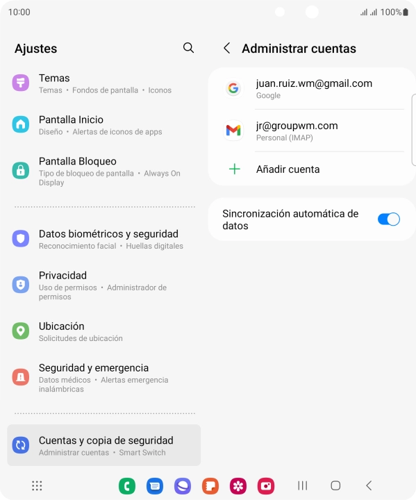 Pulsa la tecla de inicio para terminar y regresar a la pantalla de inicio.