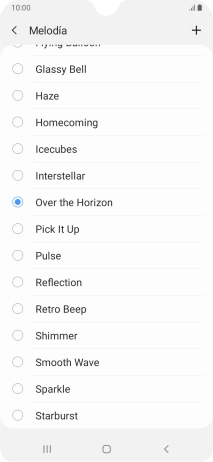 Pulsa el icono de añadir timbre de llamada.