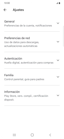 Pulsa Preferencias de red.