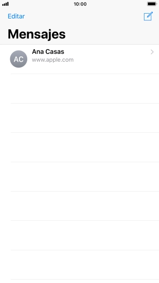Pulsa el icono de nuevo mensaje.