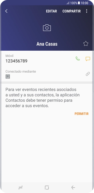 Pulsa la tecla de inicio para terminar y regresar a la pantalla de inicio.