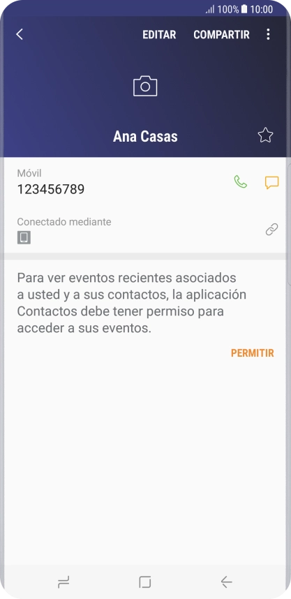 Pulsa la tecla de inicio para terminar y regresar a la pantalla de inicio.