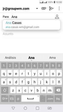 Pulsa el contacto deseado.
