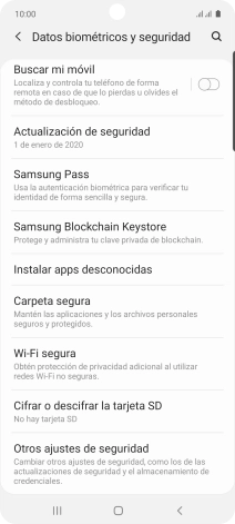 Pulsa Otros ajustes de seguridad.