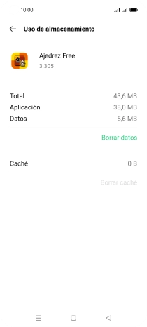 Pulsa la tecla de inicio para terminar y regresar a la pantalla de inicio.