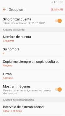 Pulsa Su nombre e introduce tu nombre.