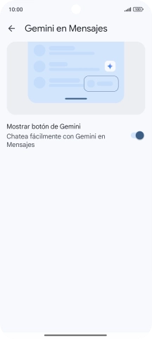 Pulsa la flecha hacia la izquierda las veces que sean necesarias para regresar a la vista de los mensajes.