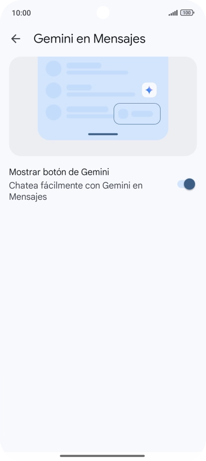 Pulsa la flecha hacia la izquierda las veces que sean necesarias para regresar a la vista de los mensajes.