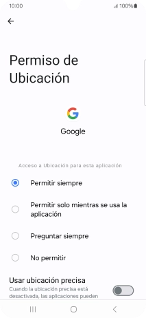 Pulsa el ajuste deseado.