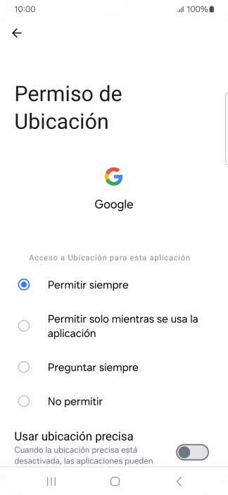 Pulsa el ajuste deseado.