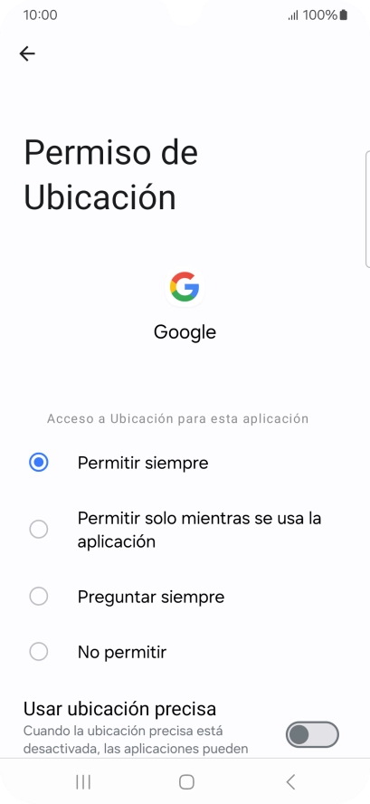 Pulsa el ajuste deseado.