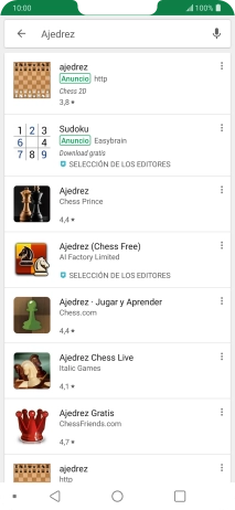 Pulsa la app deseada.