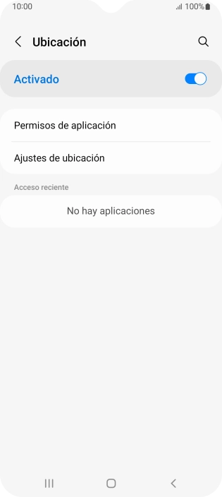 Pulsa Permisos de aplicación.