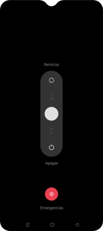 Pulsa el círculo y arrástralo hacia abajo.