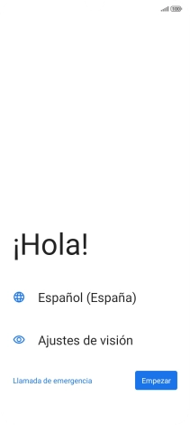 Pulsa en el campo  junto al icono del idioma.