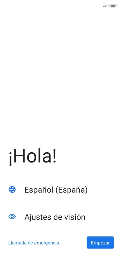 Pulsa en el campo  junto al icono del idioma.