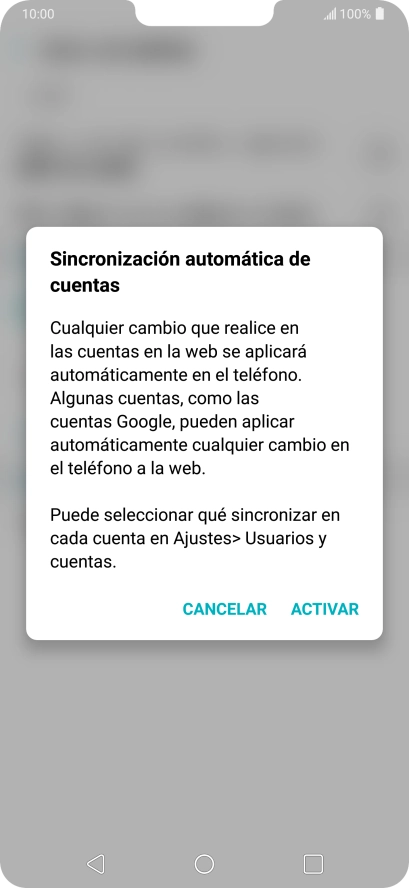 Si activas la función, pulsa ACTIVAR.