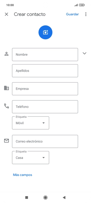 Pulsa Nombre e introduce el nombre deseado.